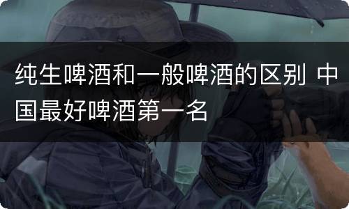 纯生啤酒和一般啤酒的区别 中国最好啤酒第一名
