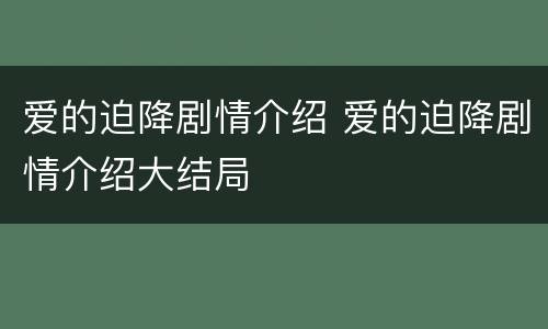 爱的迫降剧情介绍 爱的迫降剧情介绍大结局