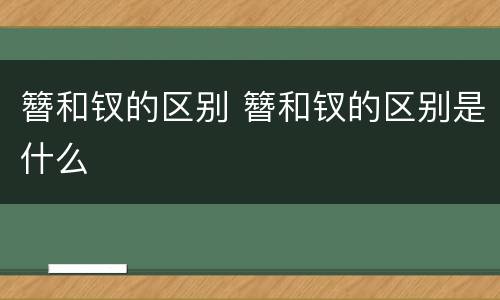 簪和钗的区别 簪和钗的区别是什么