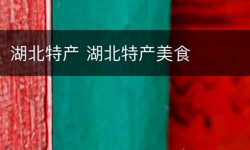 湖北特产 湖北特产美食