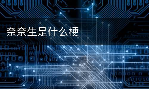 奈奈生是什么梗