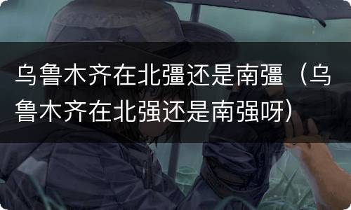乌鲁木齐在北彊还是南彊（乌鲁木齐在北强还是南强呀）
