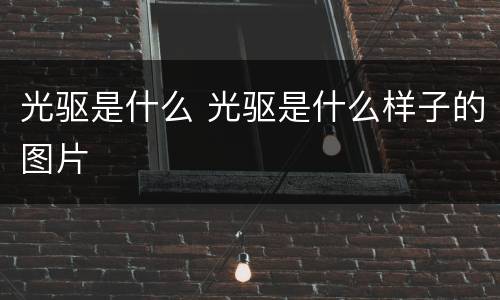 光驱是什么 光驱是什么样子的图片