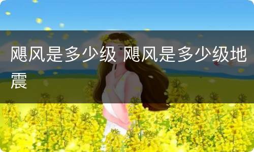 飓风是多少级 飓风是多少级地震