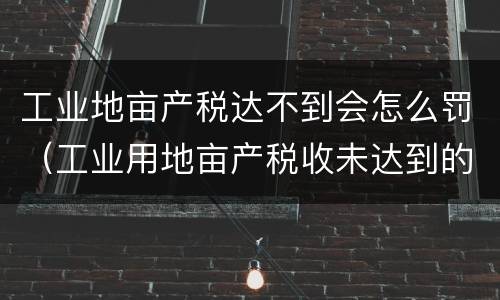 工业地亩产税达不到会怎么罚（工业用地亩产税收未达到的政府有权收回么）