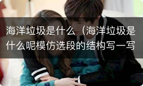 海洋垃圾是什么（海洋垃圾是什么呢模仿选段的结构写一写）