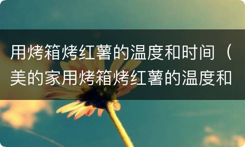 用烤箱烤红薯的温度和时间（美的家用烤箱烤红薯的温度和时间）