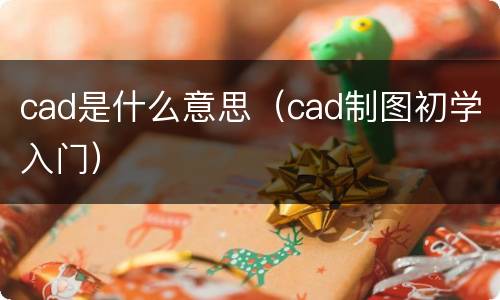 cad是什么意思（cad制图初学入门）