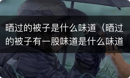 晒过的被子是什么味道（晒过的被子有一股味道是什么味道）