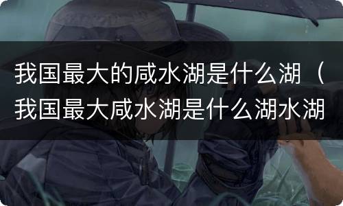 我国最大的咸水湖是什么湖（我国最大咸水湖是什么湖水湖）