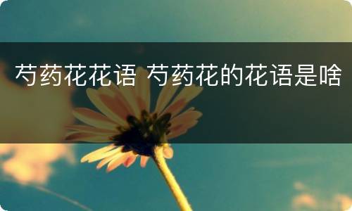芍药花花语 芍药花的花语是啥