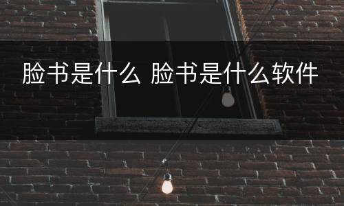  脸书是什么 脸书是什么软件