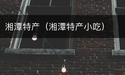 湘潭特产（湘潭特产小吃）