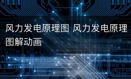风力发电原理图 风力发电原理图解动画
