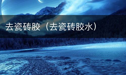 去瓷砖胶（去瓷砖胶水）