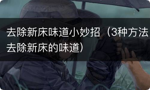 去除新床味道小妙招（3种方法去除新床的味道）