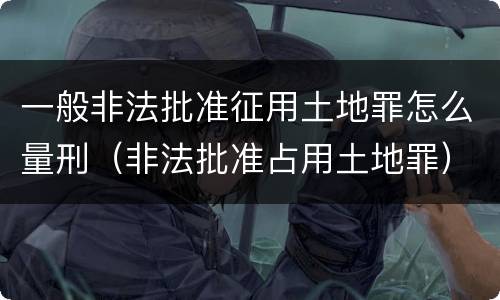 一般非法批准征用土地罪怎么量刑（非法批准占用土地罪）