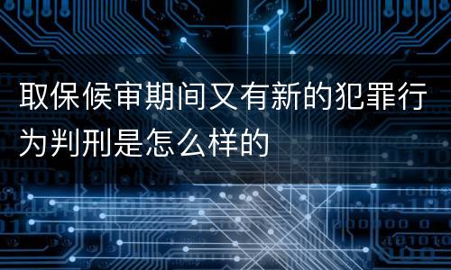 取保候审期间又有新的犯罪行为判刑是怎么样的