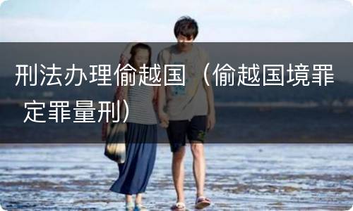 刑法办理偷越国（偷越国境罪 定罪量刑）