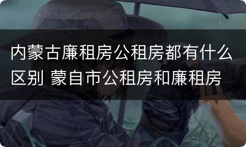 内蒙古廉租房公租房都有什么区别 蒙自市公租房和廉租房