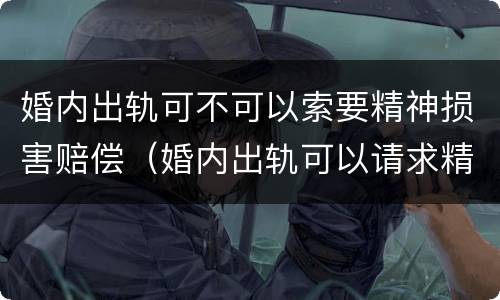 婚内出轨可不可以索要精神损害赔偿（婚内出轨可以请求精神损害赔偿吗?）