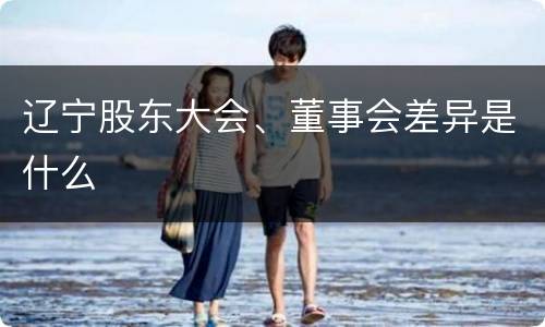 辽宁股东大会、董事会差异是什么