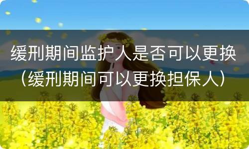 缓刑期间监护人是否可以更换（缓刑期间可以更换担保人）