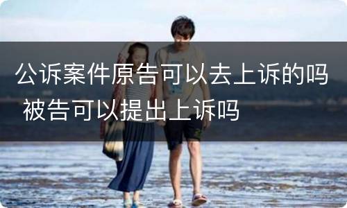 公诉案件原告可以去上诉的吗 被告可以提出上诉吗