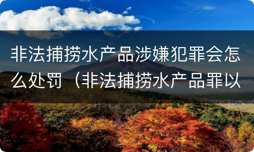 非法捕捞水产品涉嫌犯罪会怎么处罚（非法捕捞水产品罪以后有什么）