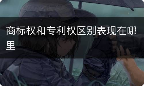 商标权和专利权区别表现在哪里
