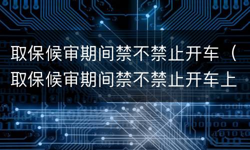 取保候审期间禁不禁止开车（取保候审期间禁不禁止开车上路）