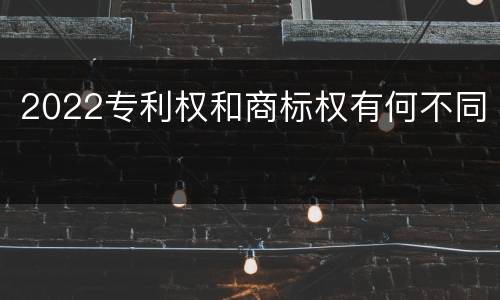 2022专利权和商标权有何不同