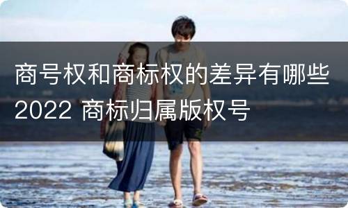 商号权和商标权的差异有哪些2022 商标归属版权号